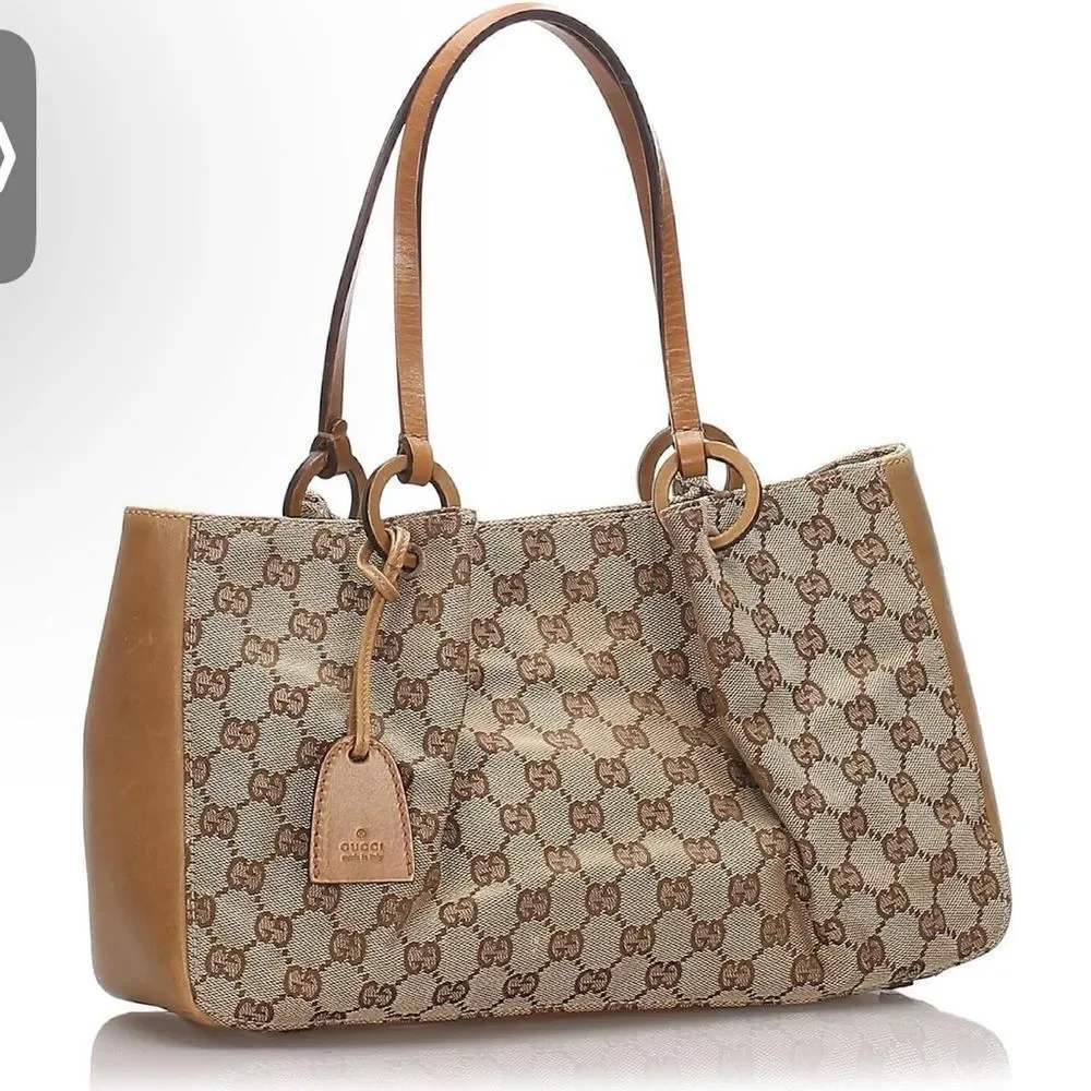 Gucci Beige and Brown GG Canvas Tote - Picture 9 of 15